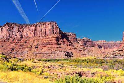 Moab panorama views colorado river jackass canyon red cliffs canyonlands arches national park, utah