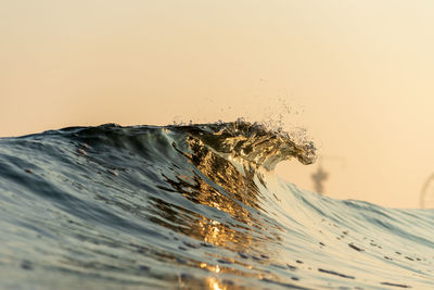 Scenic view of desert against sky during sunset