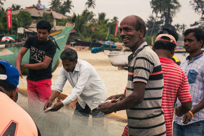 People standing outdoors