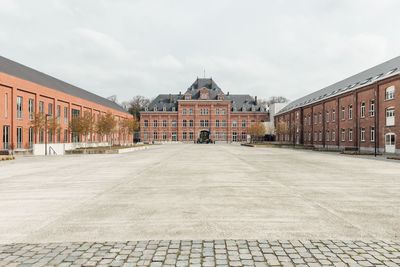 View of empty square with buildings around background