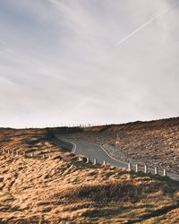 Scenic view of road against sky