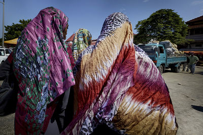 Panoramic view of pink flower against sky