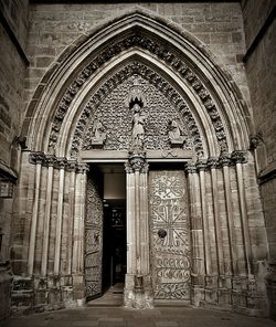 Facade of church