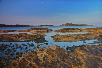 Reflection of sky in water