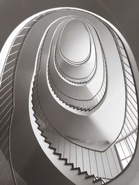 Low angle view of spiral staircase