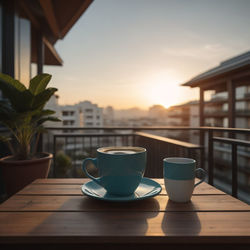 Close-up of coffee on table