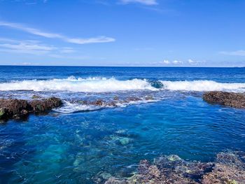 Scenic view of sea against sky