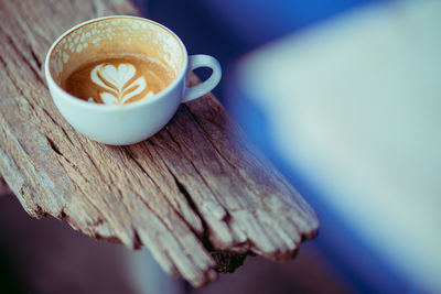 Close-up of coffee on table