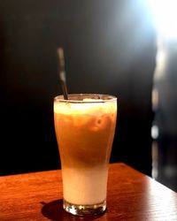 Close-up of drink on table