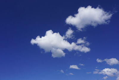 Low angle view of clouds in sky