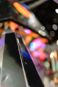 Close-up of illuminated lights