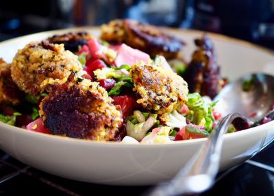 Close-up of food in plate