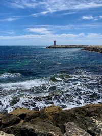 Scenic view of sea against sky