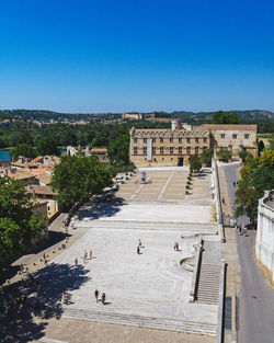 High angle view of a city