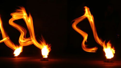 Close-up of fire in fire