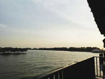 Scenic view of river against sky