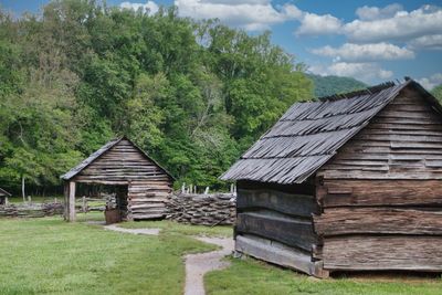 Old homestead in cherokee, north carolina