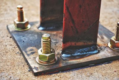 Close-up of rusty metal