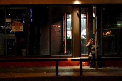 Man standing at home