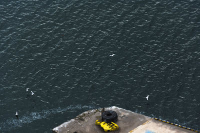 High angle view of water