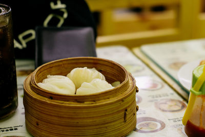 Close-up of sweet food on table