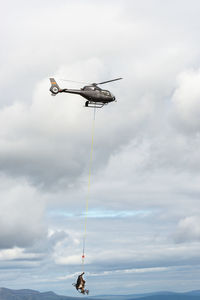 Helicopter carry reindeer