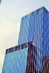 Low angle view of modern building against sky