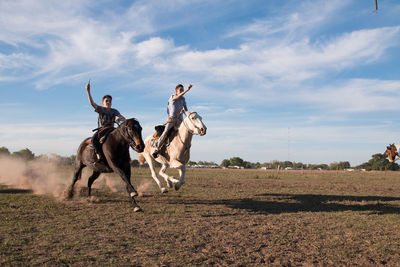 People in horse racing