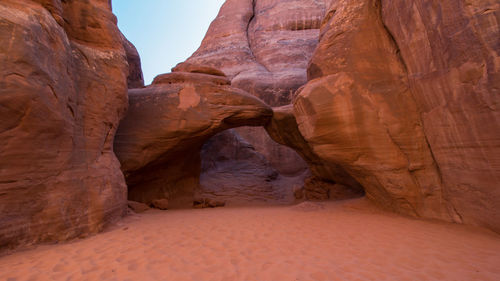 Rock formations in a desert