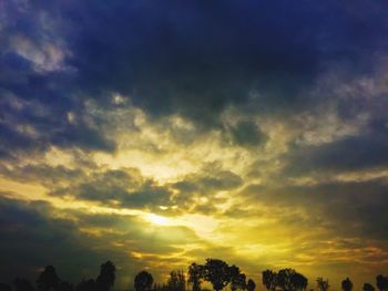 Low angle view of cloudy sky