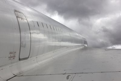 Scenic view of train against sky