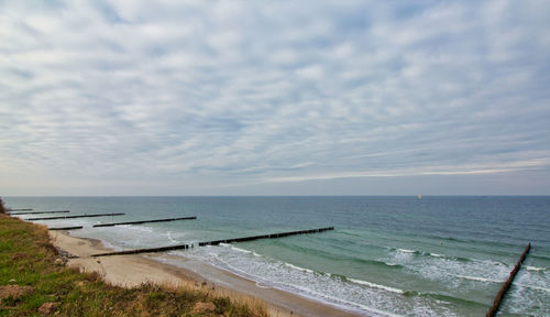 Scenic view of sea against sky