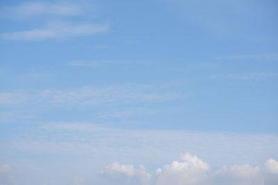 Low angle view of clouds in sky