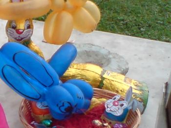 Close-up of multi colored objects