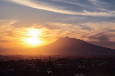 Cityscape at sunset