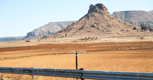 Scenic view of mountain against sky