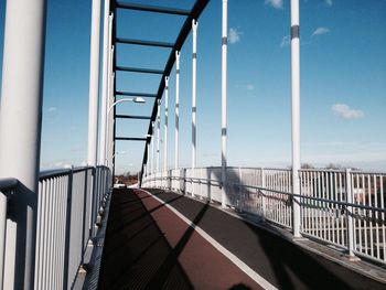 View of suspension bridge against sky