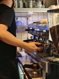 Man working at restaurant