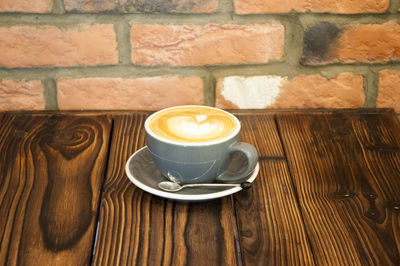 Close-up of coffee on table