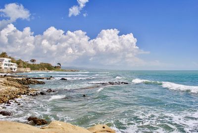 Scenic view of sea against sky