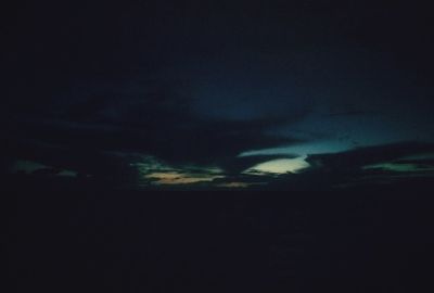 Storm clouds at night