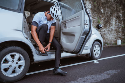 Car on road