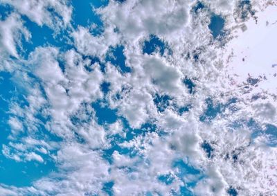 Low angle view of clouds in sky