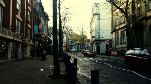 View of city street