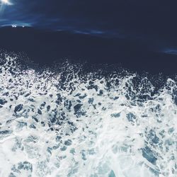 Close-up of water against sky