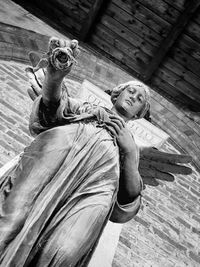 Low angle view of statue