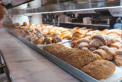 Pastries in an italian bakery