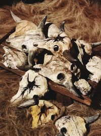 Full frame shot of firewood