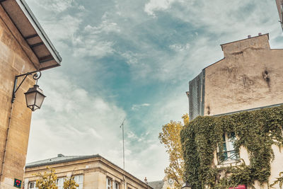 Low angle view of building against sky