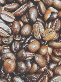 Full frame shot of coffee beans